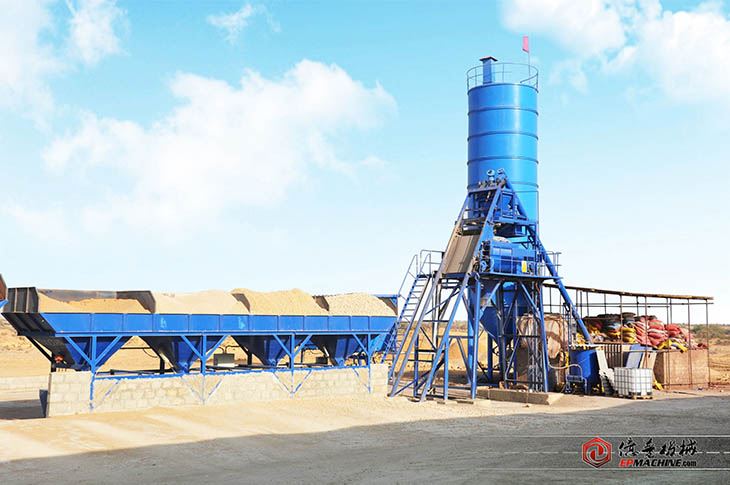 Stationary concrete batching plant Stationary concrete batching plant